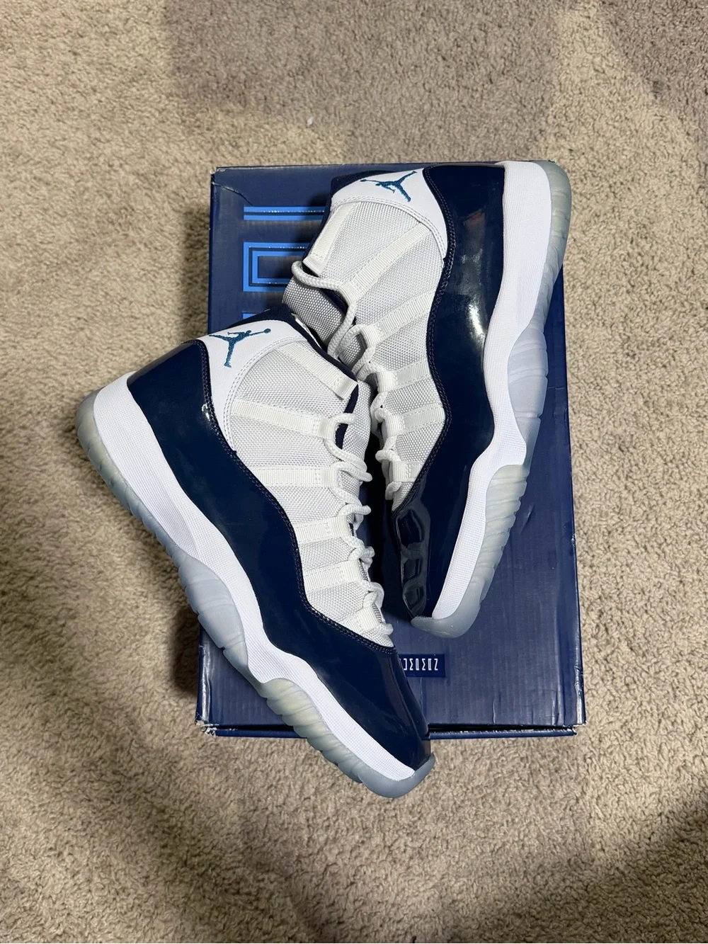 Jordan 11 Retro High 'Win Like '82' White/Blue Men’s 378037-123